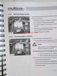 Multicar Spezialfahrzeug FUMO hydrostat, Euro IV, Bedienungs und Wartungsanleitung. Ausgabe 1.2-01.2009
