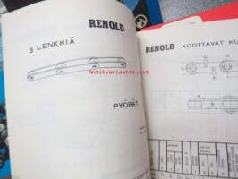 Renold-ketjujen teknisiä tietoja, esitteitä ym