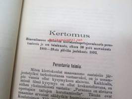 Kertomus Hämeenlinnassa sijaitsevan Kierto- eli pikkukouluopettajaseminaarin perustamisesta ja sen vaikutuksesta vuodesta 1890-1893