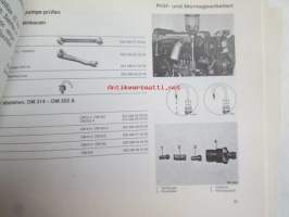 Mercedes-Benz Betriebsanleitung industriemotoren OM 314, 346, 346 h, 346 A, 352, 352 A/LA, 355, 355 A, 360, 360 h. Ausgabe H.