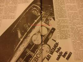 Vauhdin Maailma 1975 /12 sis mm, RAC-ralli Timo Mäkisen Hat-trick, MZ, Ari Vatanen, Yrjö Vesterinen, Volvo -76, Varikon enkeleitä-onko heitä?Lamborghini