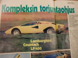 Vauhdin Maailma 1975 /12 sis mm, RAC-ralli Timo Mäkisen Hat-trick, MZ, Ari Vatanen, Yrjö Vesterinen, Volvo -76, Varikon enkeleitä-onko heitä?Lamborghini