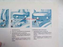 Mercedes-Benz Instructionsbog 1414, 1417 C, 1419 C, 1614, 1617 C, 1619 C, 2219 C. 4 erillistä voitelu- ja rasvauskaaviota-