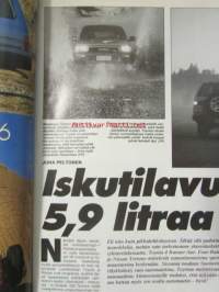 Vauhdin Maailma 1991 nr 5 -mm. Formula 1 Brasilia, Truck-EM Brand Hatch, Ralli-MM Safari, Chervolet Corvette ZR2, Fiat Tipo 16v, Volvo 960 24v, Saab 9000 23 S