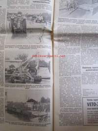 Koneviesti 1963 nr 20 -mm. Laikkureiden sarjaan uusi tuloskas, Vauhtia otteisiin, Sokerijuurikkaan korjuunäytös, Pikakäynti itäiseen naapuriin, Likaa siipiä ja