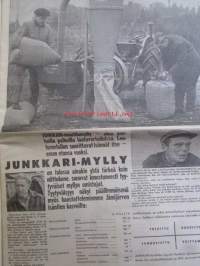Koneviesti 1963 nr 20 -mm. Laikkureiden sarjaan uusi tuloskas, Vauhtia otteisiin, Sokerijuurikkaan korjuunäytös, Pikakäynti itäiseen naapuriin, Likaa siipiä ja