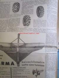 Koneviesti 1963 nr 20 -mm. Laikkureiden sarjaan uusi tuloskas, Vauhtia otteisiin, Sokerijuurikkaan korjuunäytös, Pikakäynti itäiseen naapuriin, Likaa siipiä ja