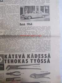 Koneviesti 1963 nr 20 -mm. Laikkureiden sarjaan uusi tuloskas, Vauhtia otteisiin, Sokerijuurikkaan korjuunäytös, Pikakäynti itäiseen naapuriin, Likaa siipiä ja