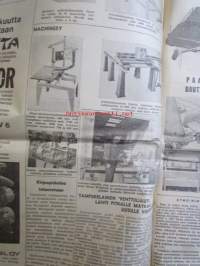 Koneviesti 1963 nr 20 -mm. Laikkureiden sarjaan uusi tuloskas, Vauhtia otteisiin, Sokerijuurikkaan korjuunäytös, Pikakäynti itäiseen naapuriin, Likaa siipiä ja