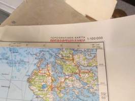 Kökar, topografinen kartta 1:100 000
