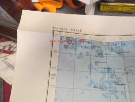 Kökar, topografinen kartta 1:100 000