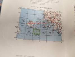 Kökar, topografinen kartta 1:100 000
