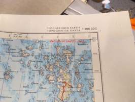 Kumlinge, topografinen kartta 1:100 000