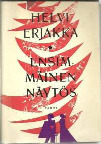 Ensimmäinen näytös : romaani / Helvi Erjakka.  Helvi Marjatta Erjakka (1909 Tampere – 1975 Kangasala) oli suomalainen kirjailija.Erjakan vanhemmat Julius ja