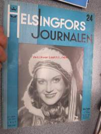 Helsingfors Journalen 1937 nr 24 -sis. mm. seur. artikkelit / kuvat / mainokset; Aino Taube i Laila, Skyr fol novellen?, Herman Bang hos Maria Feodorovna, Elena