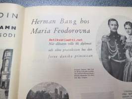 Helsingfors Journalen 1937 nr 24 -sis. mm. seur. artikkelit / kuvat / mainokset; Aino Taube i Laila, Skyr fol novellen?, Herman Bang hos Maria Feodorovna, Elena