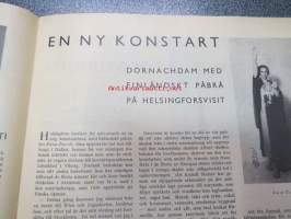 Helsingfors Journalen 1937 nr 24 -sis. mm. seur. artikkelit / kuvat / mainokset; Aino Taube i Laila, Skyr fol novellen?, Herman Bang hos Maria Feodorovna, Elena