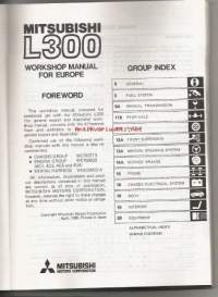Mitsubishi L 300 - Workshop manual  - Chassis Supplement