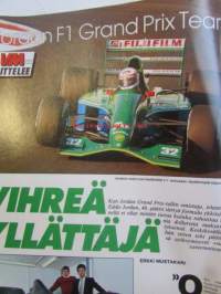 Vauhdin Maailma 1992 nr 1 -mm. FISA:n mitalijakotilaisuus, RAC, Vihreä yllättäjä Eddie Jordan, Jan Larkman taiteilija jumalan armosta, Pekka Herva, Jokke