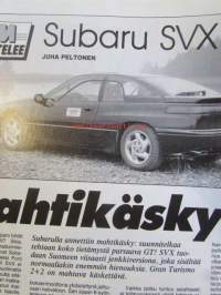 Vauhdin Maailma 1992 nr 1 -mm. FISA:n mitalijakotilaisuus, RAC, Vihreä yllättäjä Eddie Jordan, Jan Larkman taiteilija jumalan armosta, Pekka Herva, Jokke