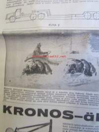 Koneviesti 1964 nr 10 -mm Maantie kelpoinen kitkaketju, Sadon tarkkaillu, Pikkukikkoja ja keksintöjä, Loimaan ja Ypäjän teollisuutta, 550 Autoa Japanista,