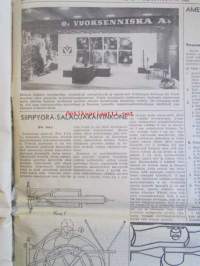 Koneviesti 1964 nr 10 -mm Maantie kelpoinen kitkaketju, Sadon tarkkaillu, Pikkukikkoja ja keksintöjä, Loimaan ja Ypäjän teollisuutta, 550 Autoa Japanista,