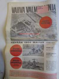 Koneviesti 1964 nr 10 -mm Maantie kelpoinen kitkaketju, Sadon tarkkaillu, Pikkukikkoja ja keksintöjä, Loimaan ja Ypäjän teollisuutta, 550 Autoa Japanista,