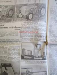 Koneviesti 1964 nr 2 -mm Uusi turvaohjaamo esittelyssä, Traktorin käytön vaikutus hevostyömenetelmiin, Taloudellista koneellistamista, Onko viljankuivatus