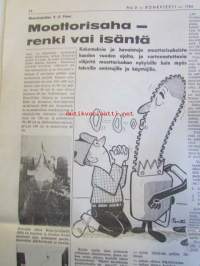 Koneviesti 1964 nr 2 -mm Uusi turvaohjaamo esittelyssä, Traktorin käytön vaikutus hevostyömenetelmiin, Taloudellista koneellistamista, Onko viljankuivatus