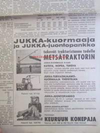 Koneviesti 1964 nr 2 -mm Uusi turvaohjaamo esittelyssä, Traktorin käytön vaikutus hevostyömenetelmiin, Taloudellista koneellistamista, Onko viljankuivatus