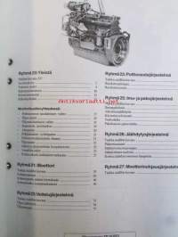 Volvo B7L Huoltokäsikirja ja lisäksi kuljettajan käsikirja B7L v.1999