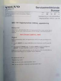 Volvo B7L Huoltokäsikirja ja lisäksi kuljettajan käsikirja B7L v.1999