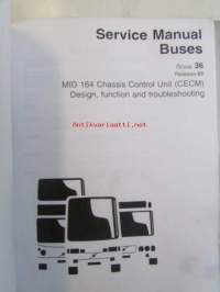 Volvo B7L Huoltokäsikirja ja lisäksi kuljettajan käsikirja B7L v.1999