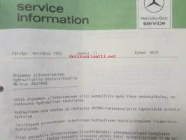 Daimler-Benz Werkstatt-Handbuch, Lastwagen-Motoren Werk Mannheim , Kuorma-auton moottorit Mannheimin tehtaalta,  huoltokäsikirja v.1967-, erillinen