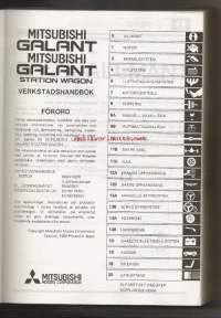 Mitsubishi  Galant / Station Wagon - Verkstadshandbok chassi