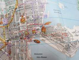 Helsinki matkailijakartta 1958 Turist karta, Tourist map