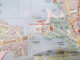 Helsinki matkailijakartta 1958 Turist karta, Tourist map