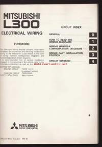 Mitsubishi L 300 `90 - Workshop Manual Electrical wiring