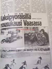 Vauhdin Maailma 1978 nr 4 -mm. Varusteita ja vempeleitä, Mestaritalli Racing Team, Corvetten kanan lento, Voiteluöljyjen aakkoset, MM-Trialin alku Vesterinen