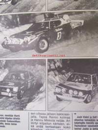 Vauhdin Maailma 1977 nr 3 -mm. Lancia Stratos luistava muoviauto, 12. Marlboro Arctic Ralli, Colt Racing team -77, Opel Manta S Coupe perhekäyttöön, F1