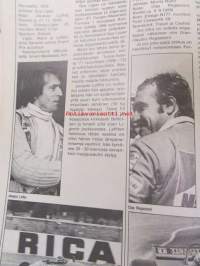 Vauhdin Maailma 1977 nr 3 -mm. Lancia Stratos luistava muoviauto, 12. Marlboro Arctic Ralli, Colt Racing team -77, Opel Manta S Coupe perhekäyttöön, F1