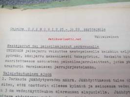 Unimog 25-30 PS käyttöohjekirja (Väliaikainen) + Westinghouse paineilmajarrut ja hydraulinen järjestelmä ohjekirja