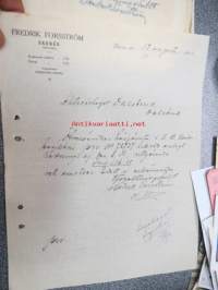 Fredrik Forsström, Ekenäs 13.8.1921 -asiakirja