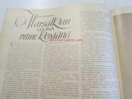 Suomen Kuvalehti 1951 nr 8, Olli Ohtomies: Marsalkan luona viime keväänä, A. O. Väisänen: Väinämöisen ja kuningas Daavidin ´kannel´