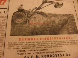 Koneviesti 1958 / 8, 23.4.1958 sis. mm. seur. artikkelit / kuvat / mainokset; Keittiön yleiskone, DT-14, Komet polkupyörät &amp; mopedit, Güldner, Vespa 400,