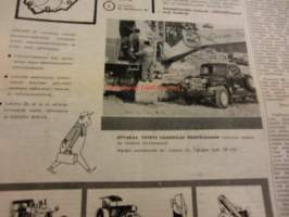 Koneviesti 1958 / 4 . 26.2.1958 sis. mm. seur. artikkelit / kuvat; Koeajo Fiat 500.Massey-Ferguson 65 traktori.Traktorireki,pohjoissuomalainen malli.ym