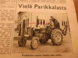 Maaseudun Koneviesti 1955 / 11. 14.6.1955 sis. mm. seur. artikkelit Vickers telatraktori.Normag diesel malli NG 22.Auran apulaitteista.David Brown 25 D diesel