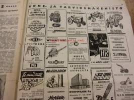 Koneviesti 1958 / 9, 7.5.1958 sis. mm. seur. artikkelit / kuvat; Perämoottorivenettä rakentamaan, Thermaenius ST 256, DT-1§4, karhekokoooja, Olkipoika, Wright,