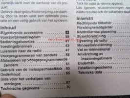 Panasonic RF-3700 FM Receiver -operating instruction -radiovastaanottimen käyttöohjeet