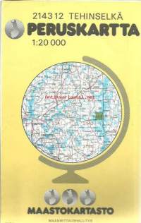Tehinselkä  - 2143 12  Peruskartta 1 : 20 000  kartta
